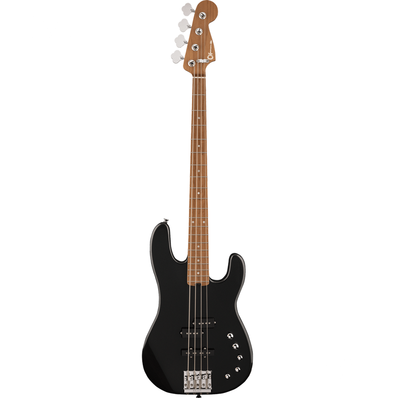 Charvel 2963068595 Pro-Mod San Dimas Bass PJ IV Caramelized Maple Fingerboard Metallic Black - JP Musical