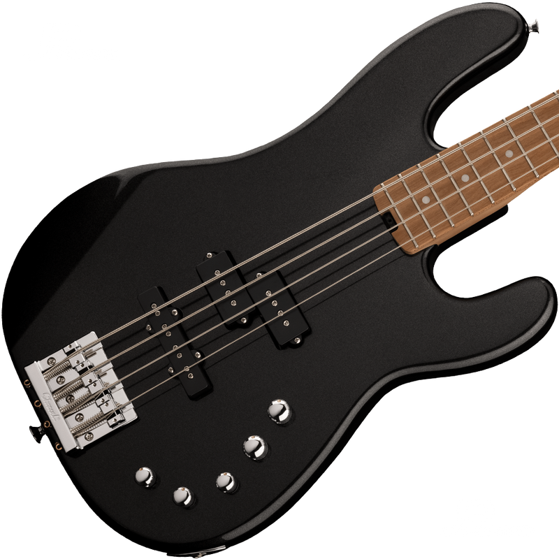 Charvel 2963068595 Pro-Mod San Dimas Bass PJ IV Caramelized Maple Fingerboard Metallic Black - JP Musical