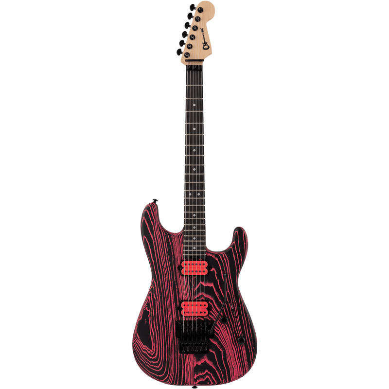Charvel 2975001521 Pro-Mod San Dimas Style 1 HH FR E Ash Ebony Fingerboard Neon Pink Ash - JP Musical