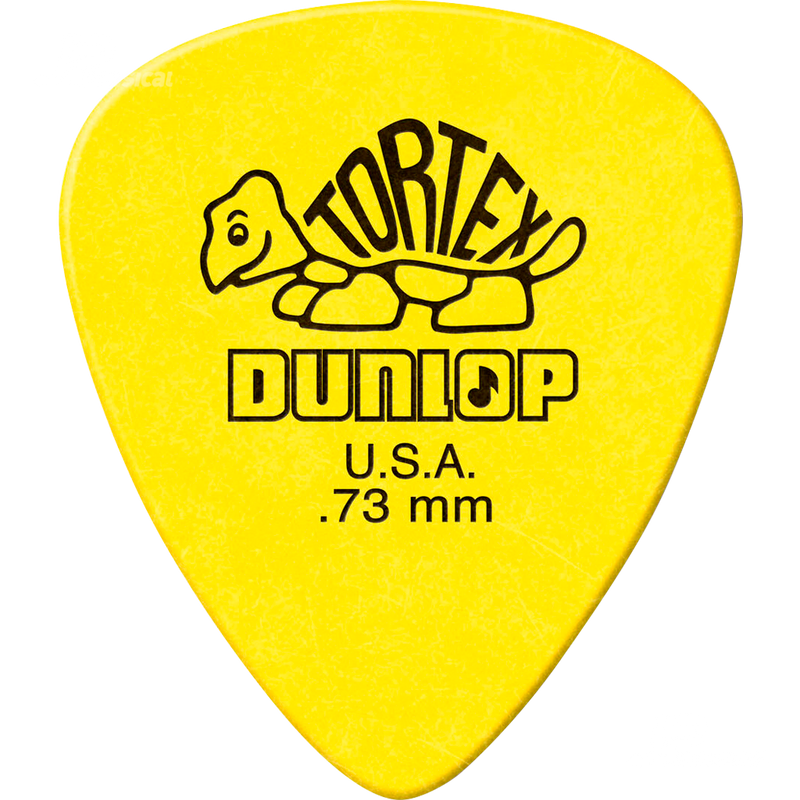 PUAS DUNLOP 418B.73 TORTEX AMARILLO - JP Musical