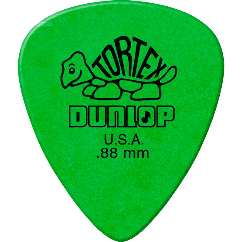 PUAS DUNLOP 418B88 TORTEX DTD 0.88VERDE - JP Musical