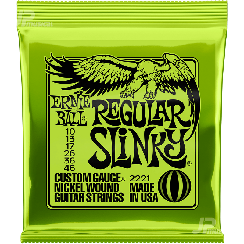 ENCORDADURA ERNIE BALL 2221 POWER SLINKY VERDE - JP Musical