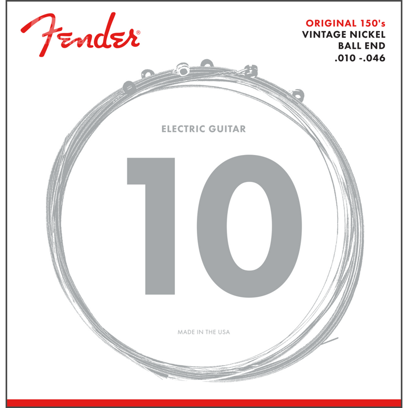 Fender 0730150406 Original 150 Guitar Strings Pure Nickel Wound Ball End - JP Musical