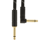 Fender 0990820079 Deluxe Series Instrument Cable Straight/Angle 18.6' Black Tweed - JP Musical