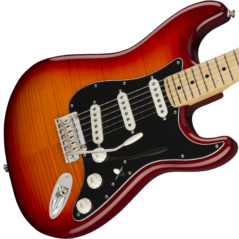 Fender 0144552531 Player Stratocaster Plus Top Maple Fingerboard Aged Cherry Burst