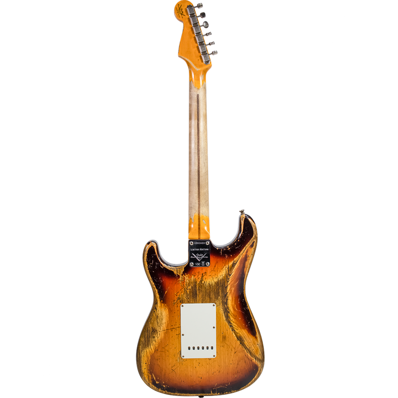 GUITARRA ELECTRICA CUSTOM SHOP 9231013158 S21 LTD RED HOT STRAT SHREL FCH3TSB - JP Musical