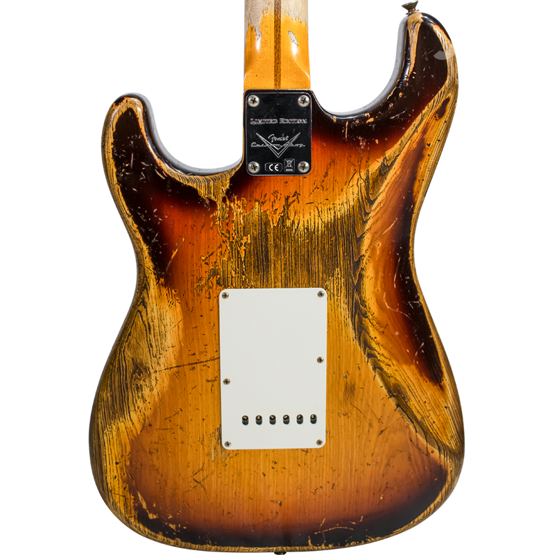 GUITARRA ELECTRICA CUSTOM SHOP 9231013158 S21 LTD RED HOT STRAT SHREL FCH3TSB - JP Musical