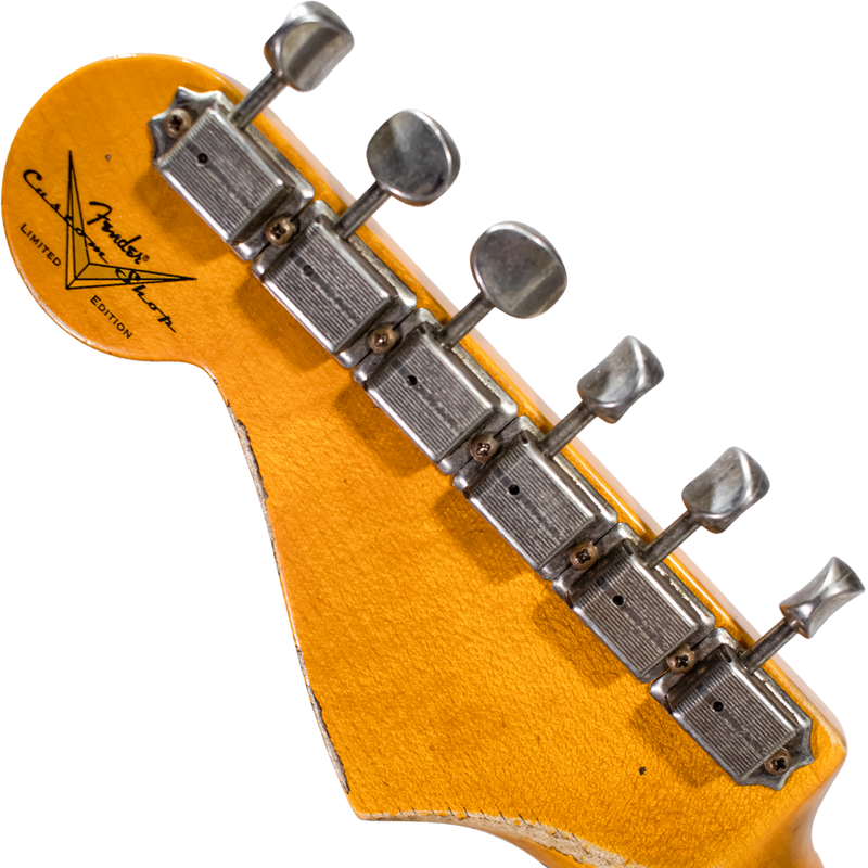 GUITARRA ELECTRICA CUSTOM SHOP 9231013158 S21 LTD RED HOT STRAT SHREL FCH3TSB - JP Musical