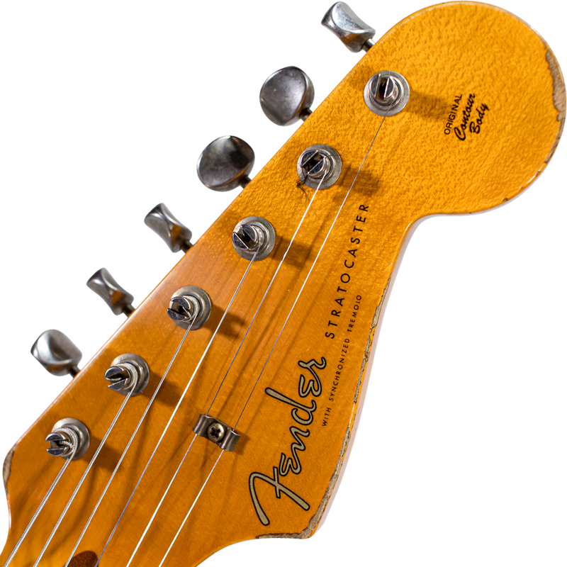GUITARRA ELECTRICA CUSTOM SHOP 9231013158 S21 LTD RED HOT STRAT SHREL FCH3TSB - JP Musical