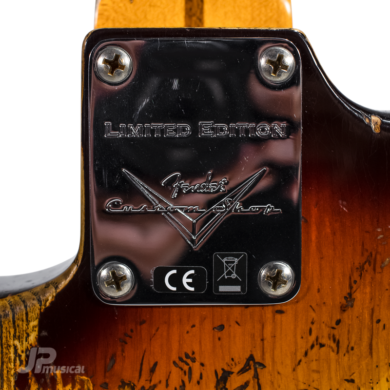 GUITARRA ELECTRICA CUSTOM SHOP 9231013158 S21 LTD RED HOT STRAT SHREL FCH3TSB - JP Musical