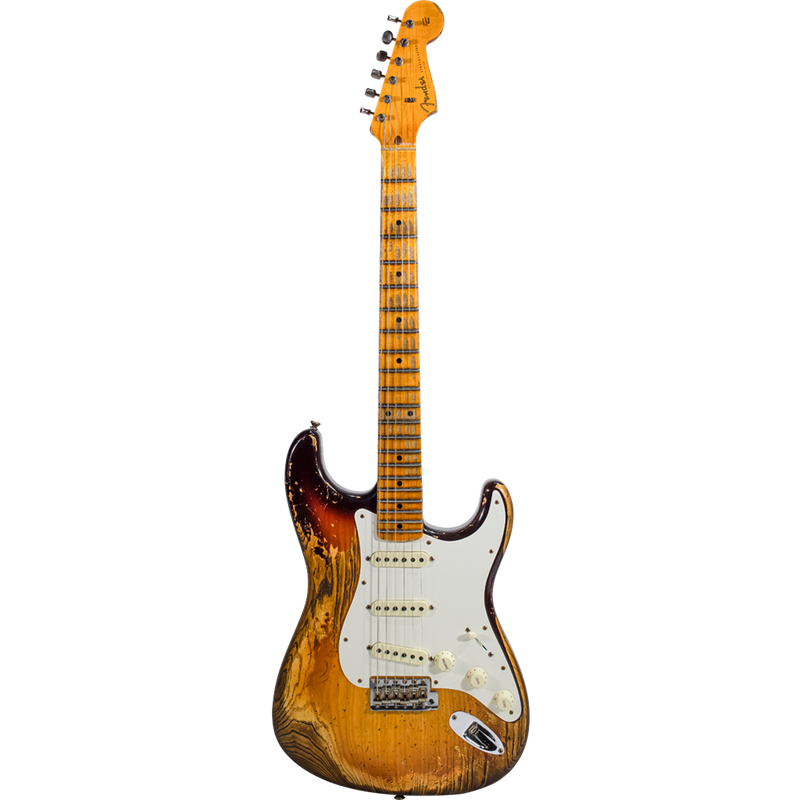 GUITARRA ELECTRICA CUSTOM SHOP 9231013158 S21 LTD RED HOT STRAT SHREL FCH3TSB - JP Musical