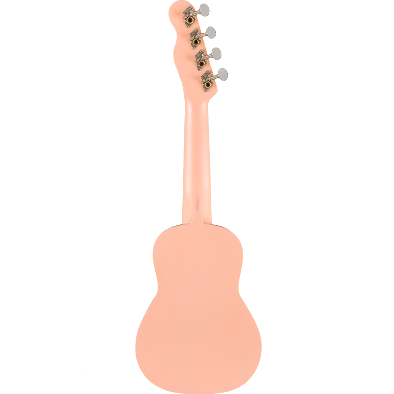 Fender 0971610556 Venice Soprano Uke Walnut Fingerboard Shell Pink - JP Musical