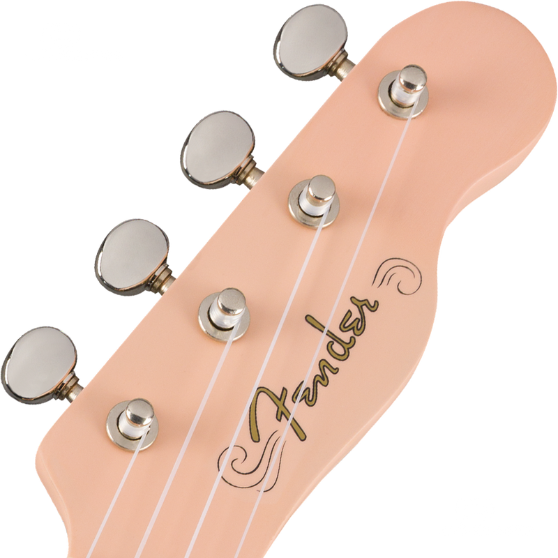 Fender 0971610556 Venice Soprano Uke Walnut Fingerboard Shell Pink - JP Musical