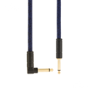 Fender 0990910073 Festival Instrument Cable Straight/Angle 10' Pure Hemp Blue Dream - JP Musical