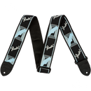 Fender 0990681502 Monogrammed Strap Black/Light Grey/Blue - JP Musical