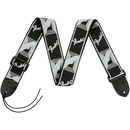 Fender 0990681543 Monogrammed Strap Black/Light Grey/Dark Grey - JP Musical