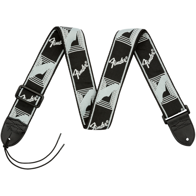 Fender 0990681543 Monogrammed Strap Black/Light Grey/Dark Grey - JP Musical