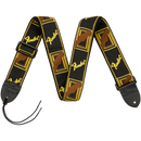 Fender 0990681000 Monogrammed Strap Black/Yellow/Brown - JP Musical