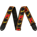 Fender 0990681500 Monogrammed Strap Black/Yellow/Brown - JP Musical