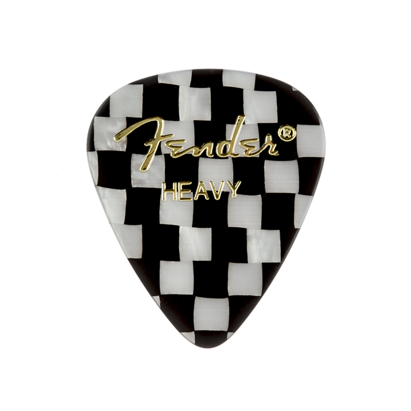 Fender 1980351303 351 Shape Graphic Picks Checker Heavy - JP Musical