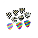 Fender 1980351102 351 Shape Graphic Picks Rainbow Medium - JP Musical