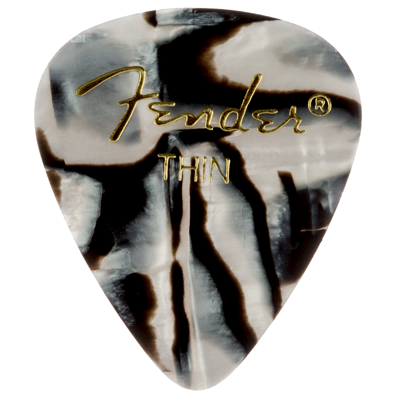 Fender 1980351201 351 Shape Graphic Picks Zebra Thin - JP Musical