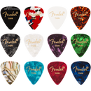 Fender 0980300100 351 Shape Celluloid Medley Picks Thin - JP Musical