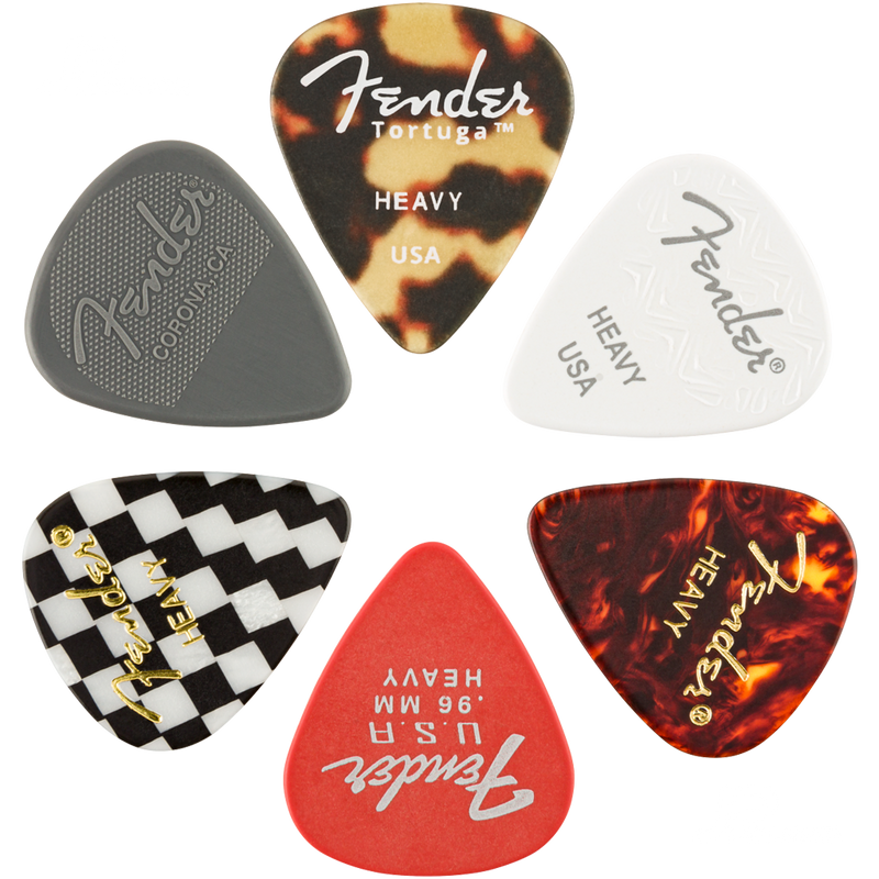 Fender 1980100500 351 Shape Material Medley Picks Heavy - JP Musical