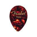 Fender 0980358700 358 Shape Classic Celluloid Picks Tortoise Shell Thin - JP Musical