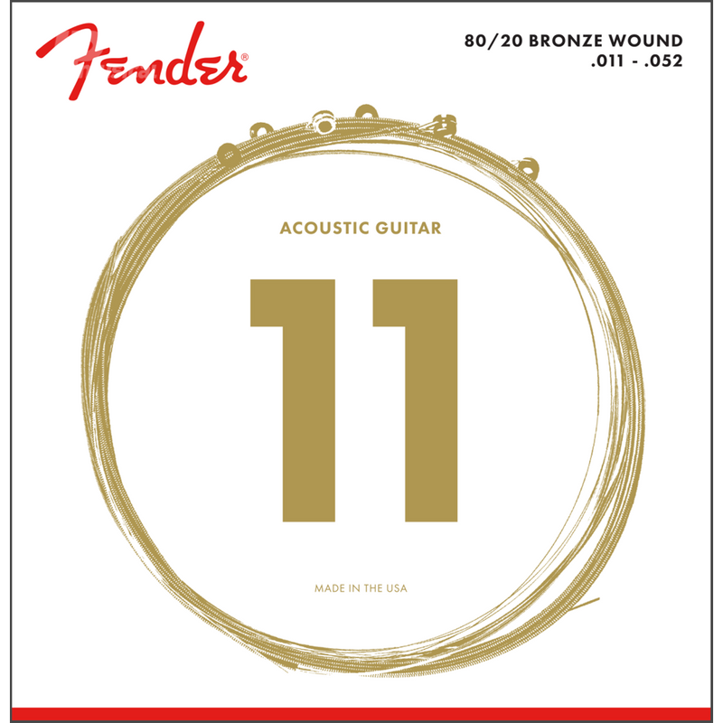 Fender 0730070405 80/20 Bronze Acoustic Strings Ball End 70CL - JP Musical