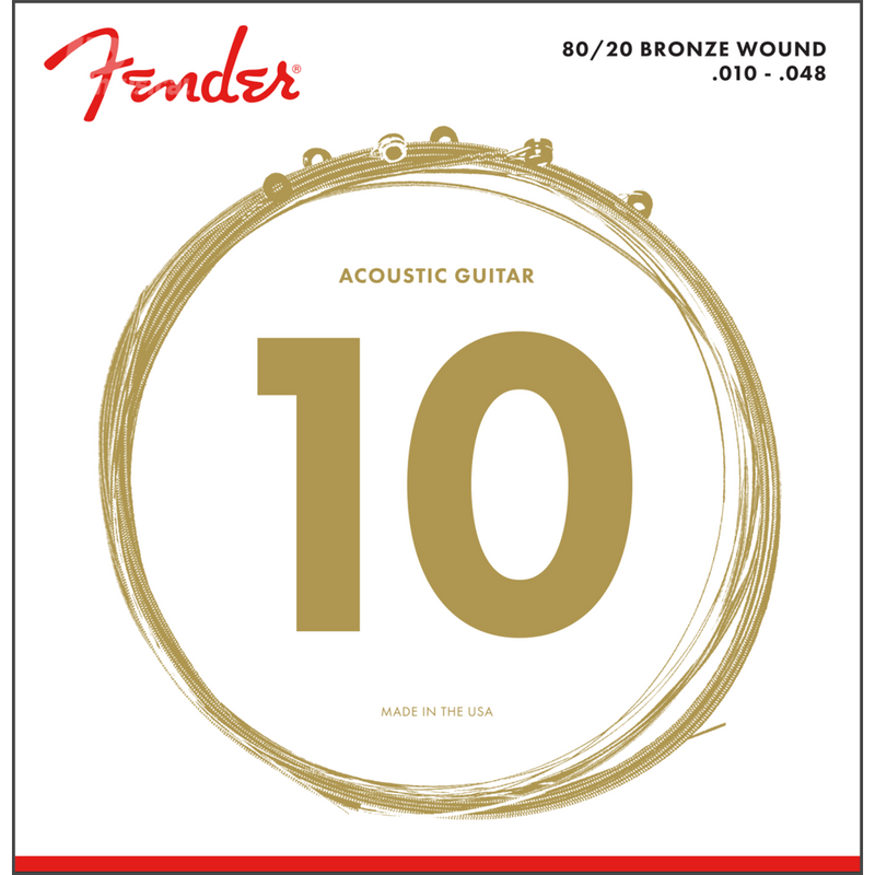 Fender 0730070402 80/20 Bronze Acoustic Strings Ball End 70XL - JP Musical