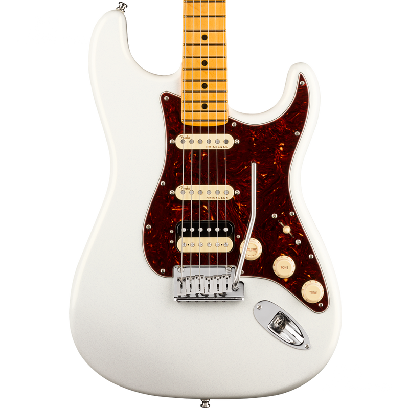 Fender 0118022781 American Ultra Stratocaster HSS Maple Fingerboard Arctic Pearl - JP Musical