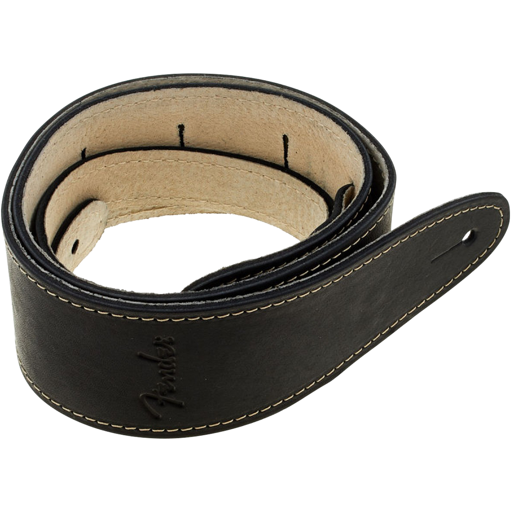 Fender 0990607006 Ball Glove Leather Strap Black 2.5" JP Musical