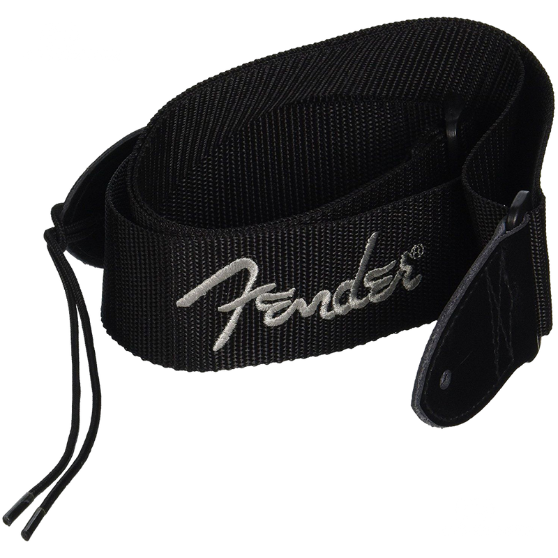 Fender 0990662043 Logo Strap Black/Gray Logo - JP Musical
