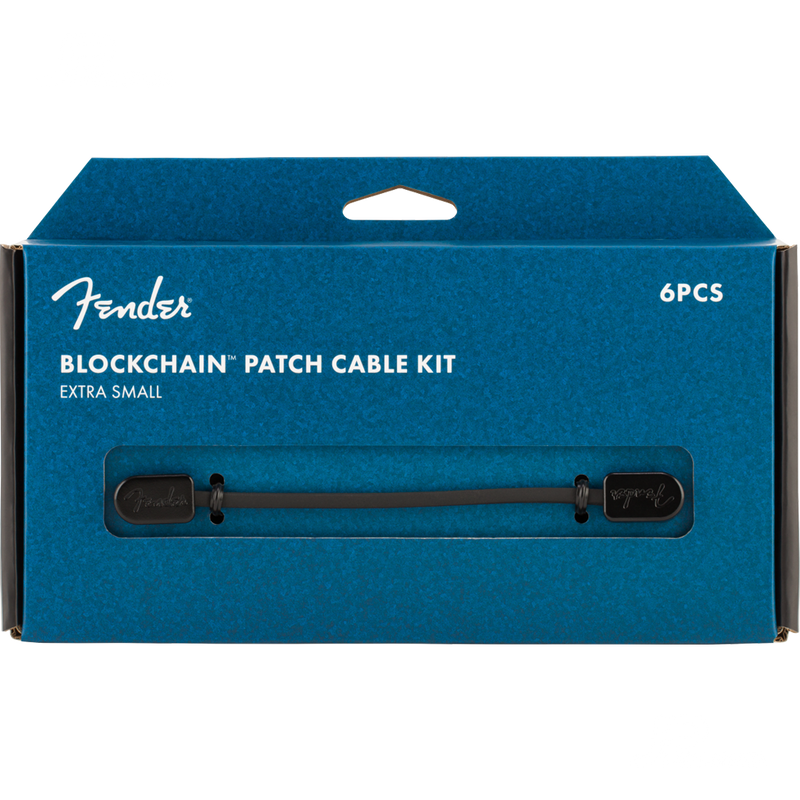 Fender 0990825102 Blockchain Patch Cable Kit Extra Small Black - JP Musical