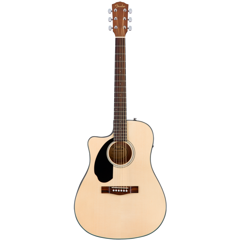 Fender 0970118021 CD-60SCE Dreadnought Left-Handed Walnut Fingerboard Natural - JP Musical