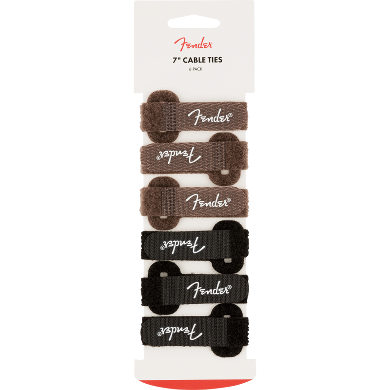 Fender 0990820111 Cable Ties 7" Black/Brown - JP Musical