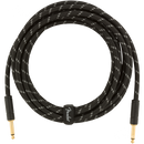 Fender 0990820083 Deluxe Series Instrument Cable Straight/Straight 15' Black Tweed - JP Musical