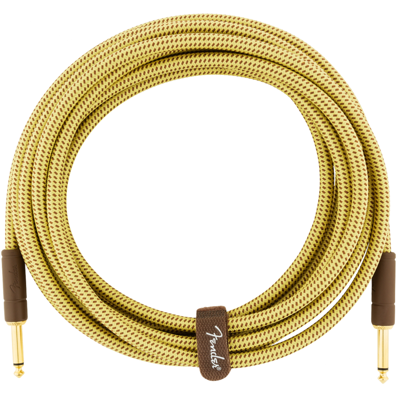 Fender 0990820084 Deluxe Series Instrument Cable Straight/Straight 15' Tweed - JP Musical