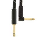 Fender 0990820090 Deluxe Series Instrument Cable Straight/Angle 10' Black Tweed - JP Musical