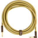 Fender 0990820082 Deluxe Series Instrument Cable Straight/Angle 18.6' Tweed - JP Musical