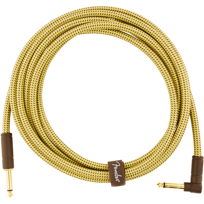 Fender 0990820091 Deluxe Series Instrument Cable Straight/Angle 10' Tweed - JP Musical