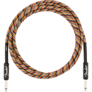 Fender 0990910299 Festival Instrument Cable Straight/Angle 10' Pure Hemp Rainbow - JP Musical