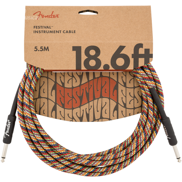Fender ケーブル 10' Angled Cable, Pure Hemp Natural