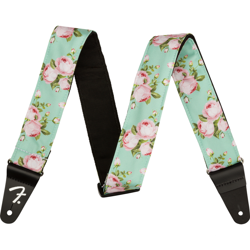 Fender 0990638049 Floral Strap Surf Green 2 JP Musical