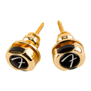 Fender 0990818649 Infinity "F" Strap Locks Gold - JP Musical