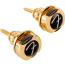 Fender 0990818649 Infinity "F" Strap Locks Gold - JP Musical