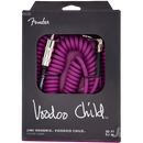 Fender 0990823001 Jimi Hendrix Voodoo Child Coil Instrument Cable Straight/Angle 30' Purple - JP Musical