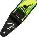 Fender 0990681307 Neon Monogrammed Strap Green and Yellow - JP Musical