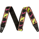 Fender 0990681304 Neon Monogrammed Strap Pink and Yellow - JP Musical